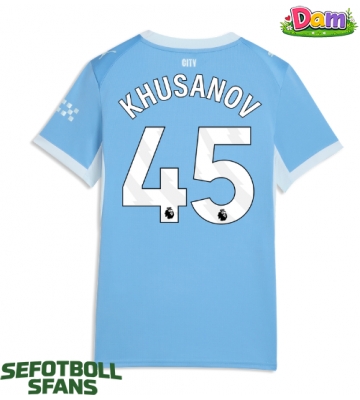 Manchester City Abdukodir Khusanov #45 Hemmatröja Kvinnor 2026-27 Kortärmad